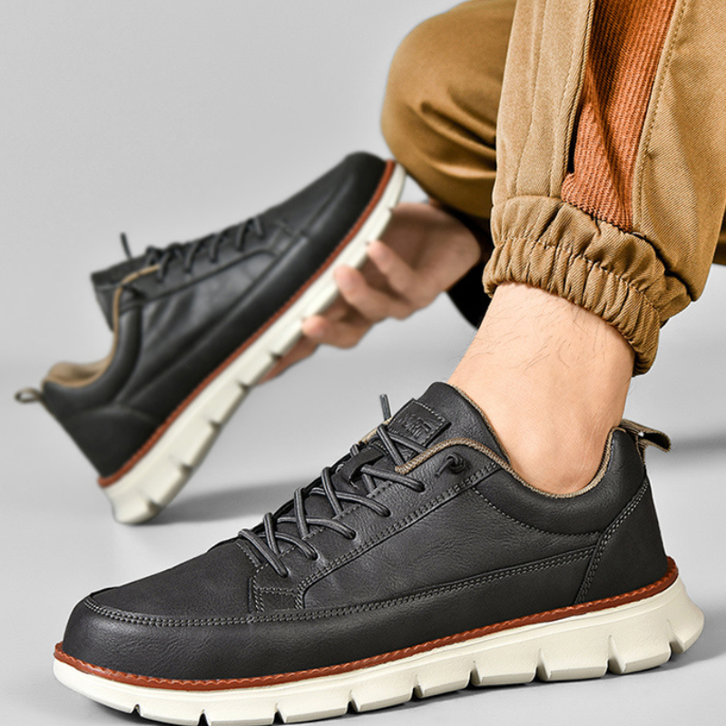 Maverick Leather Sneakers by aweslos.com