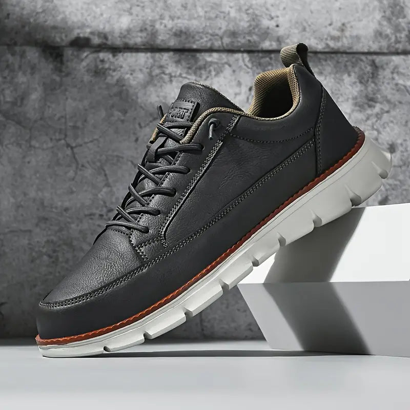 Maverick Leather Sneakers by aweslos.com