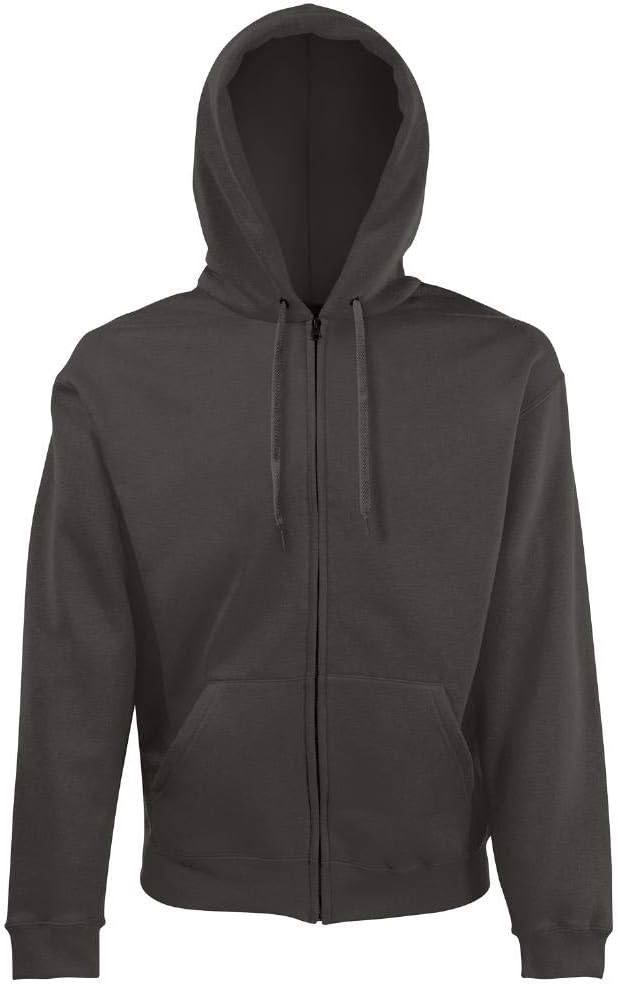 Fruit of the Loom Hooded Sweat Jacket | Classic Zip-Up Hoodie for Everyday Comfort
